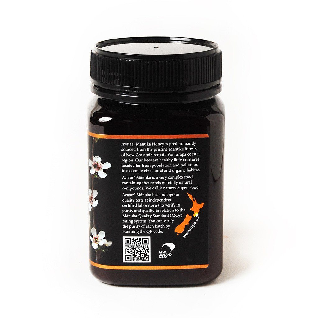 mgo manuka honey new zealand  100 MGO Lab Certified 5+ 100% Pure New Zealand Natural Honey 500g by Avatar Honey NZ 