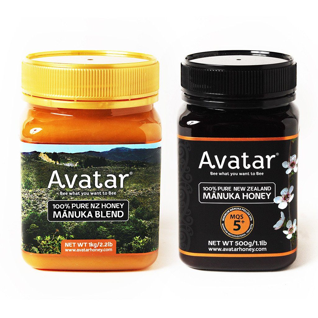 1kg Manuka Blend & 500g of MGO100+ Manuka Honey Combo Deal 2 Combo Deal Avatar Honey NZ 