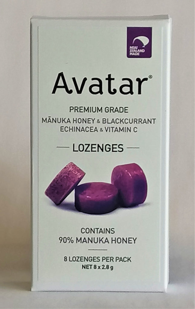 Avatar Honey Manuka Honey Lozenges Blackcurrant,Echinacea,VitC 8 Count