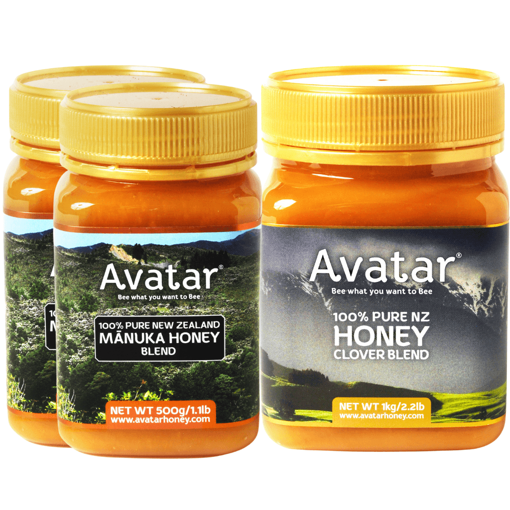 Avatar Honey Manuka blend and Clover Combo Deal Combo Deal Avatar Honey NZ 