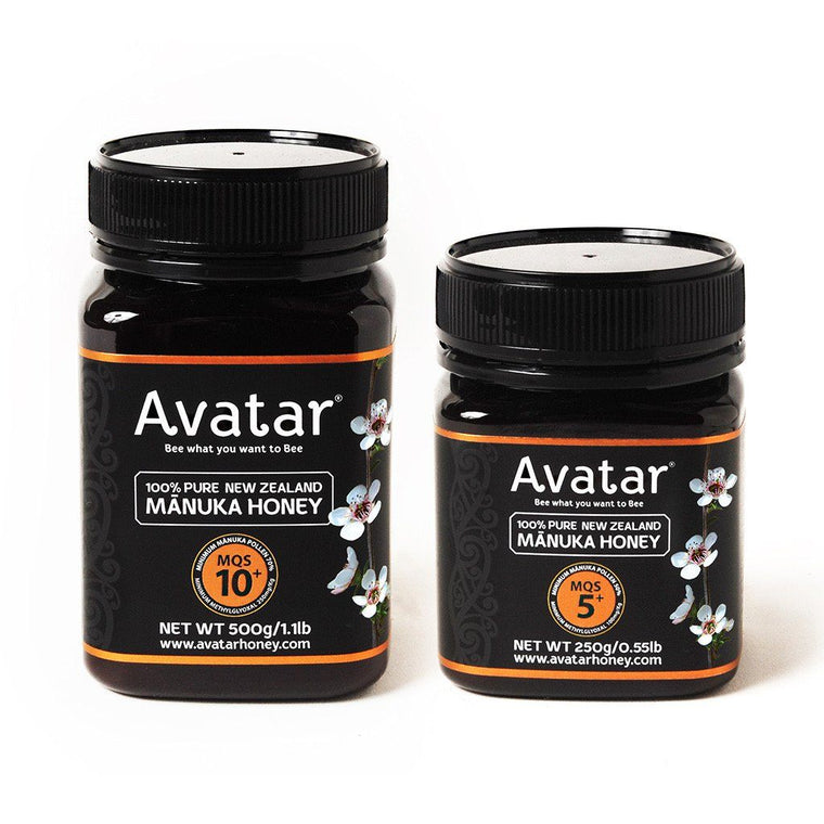 Avatar Manuka Honey Combo Deal Offer MQS10+ 500g & MQS5+ 250g Combo Deal Avatar Honey NZ 