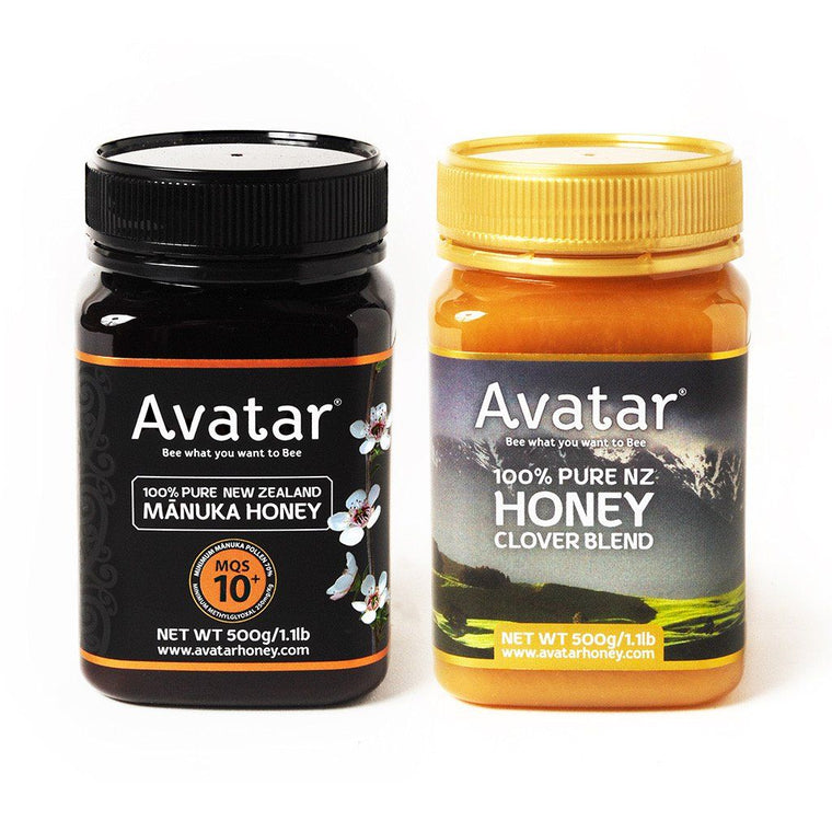 Clover Blend and Manuka Honey 10+ Combo Deal 1 Combo Deal Avatar Honey NZ 