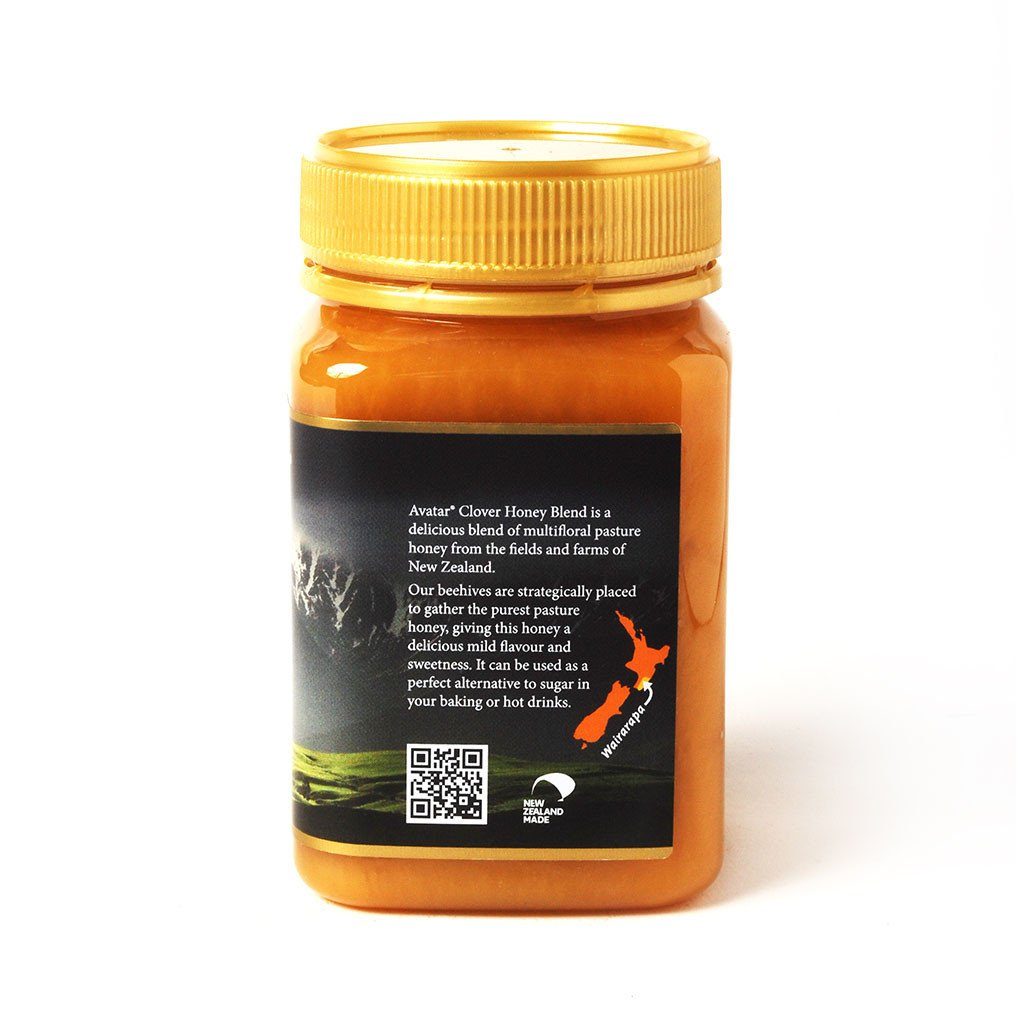Clover Honey Blend By Avatar Honey New Zealand 500g & 1kg Packs Clover Blend New Zealand Avatar Honey NZ 