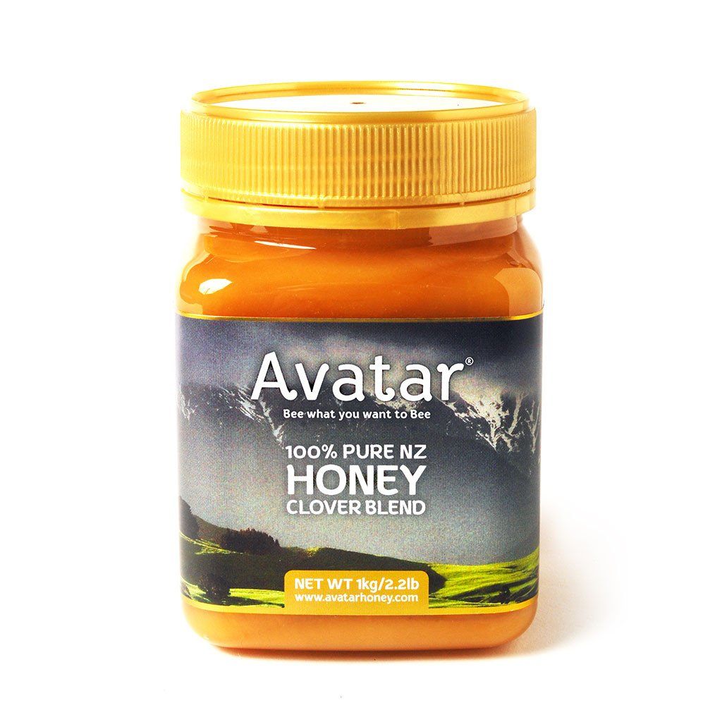 Clover Honey Blend By Avatar Honey New Zealand 500g & 1kg Packs Clover Blend New Zealand Avatar Honey NZ 1kg 
