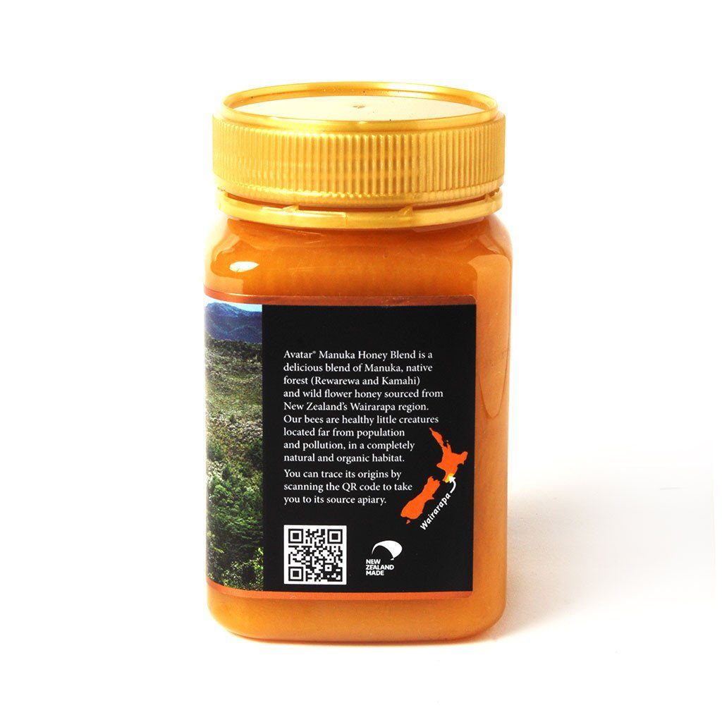 Manuka Honey Blend MGO 30+ with Kanuka honey 100% Pure New Zealand by Avatar - 500g Manuka Honey Blend Avatar Honey NZ 