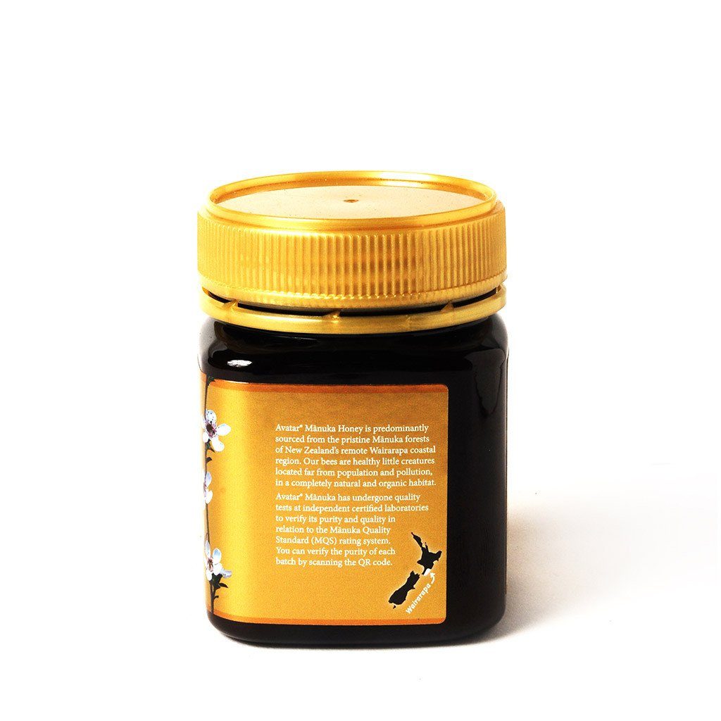 Our Highest Grade Manuka Honey - Gold Label MGO800+ MQS20+ 250g Manuka Honey Avatar Honey NZ 