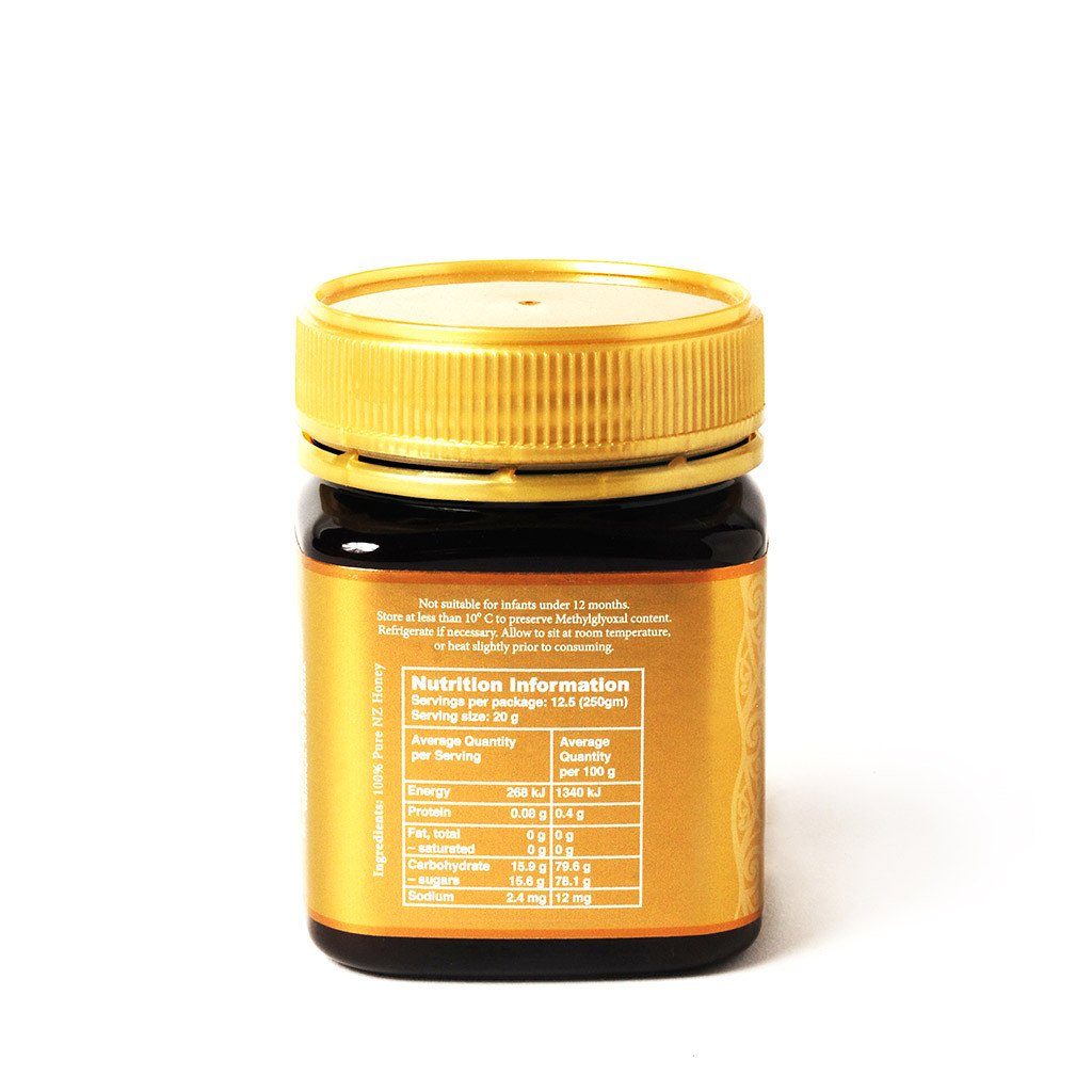 Our Highest Grade Manuka Honey - Gold Label MGO800+ MQS20+ 250g Manuka Honey Avatar Honey NZ 